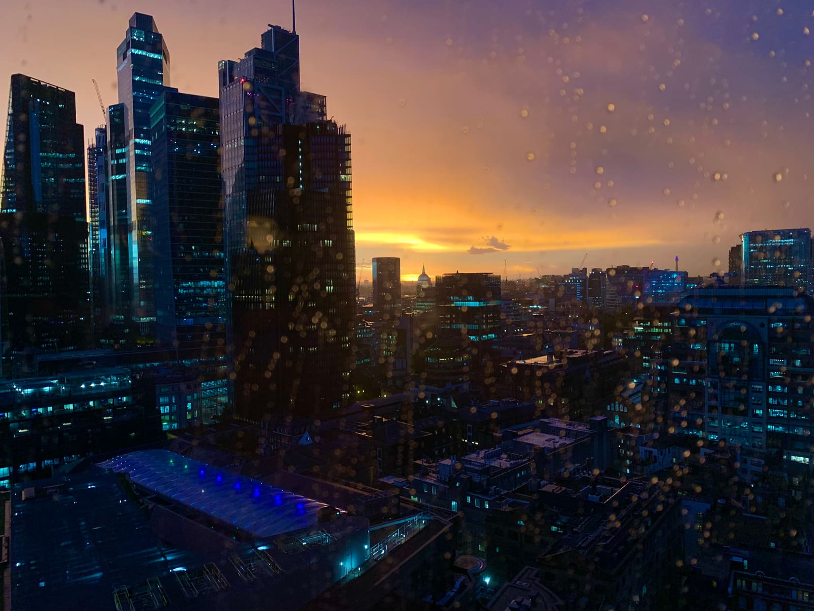 View of central London